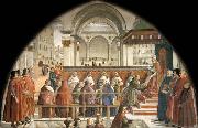 Domenico Ghirlandaio Confirmation of the Rule oil on canvas